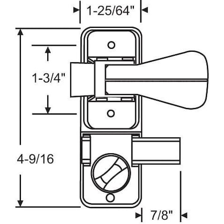 Strybuc Inside Latch with Deadbolt 17-135